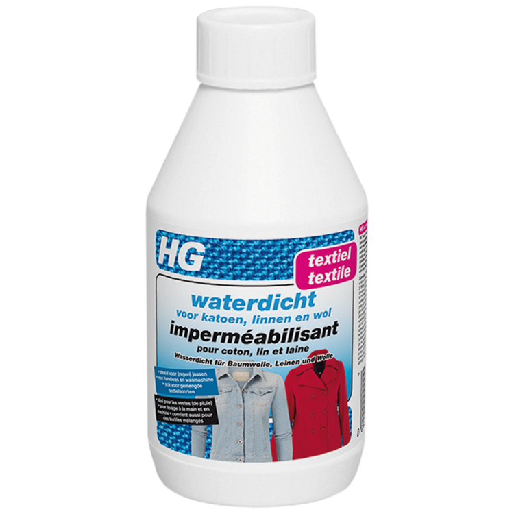 Imperméabilisant pour coton, lin, laine et textiles mélangés - HG