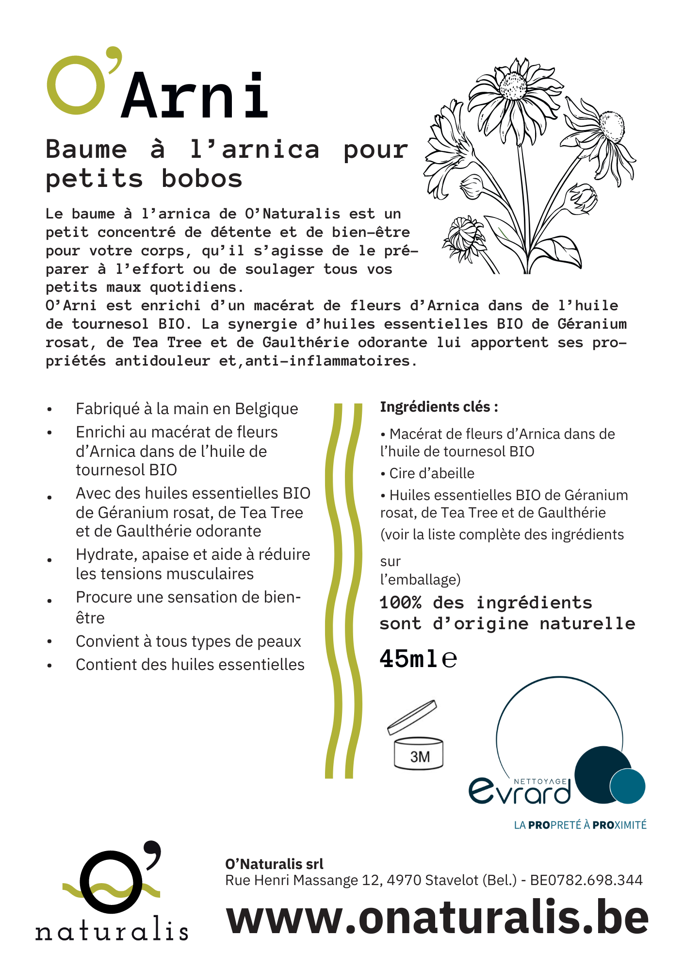 Baume O'Arni - O'Naturalis