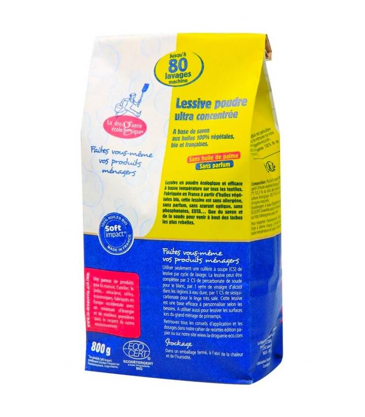 Lessive en poudre ultra-concentrée - La Droguerie Ecologique