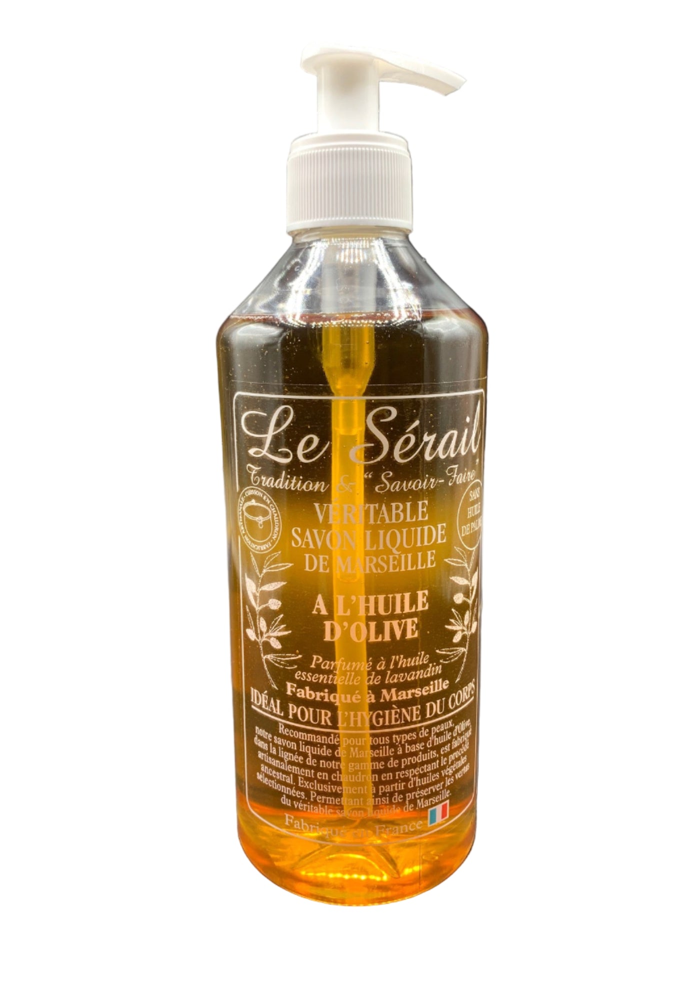 Savon de Marseille liquide à l'huile d'olive - Le Sérail