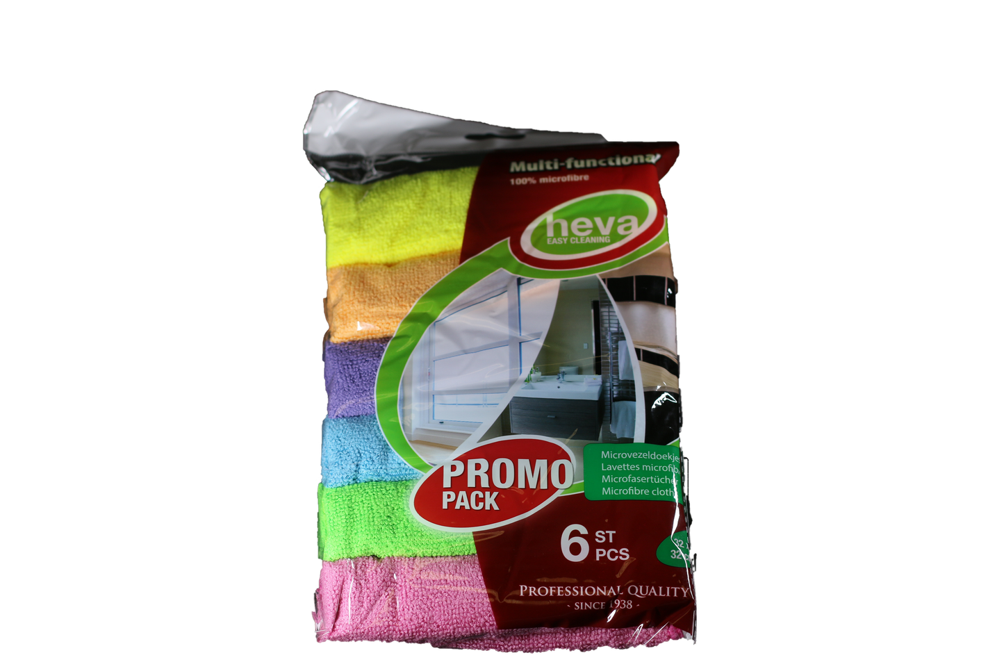 Pack de 6 Lavettes Microfibres