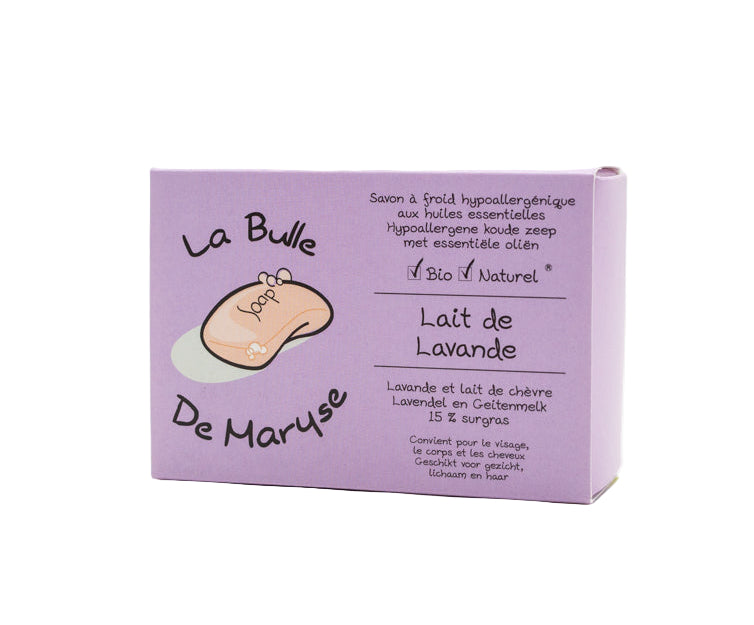 Savon Lait De Lavande Au Lait de Chèvre - La Bulle de Maryse