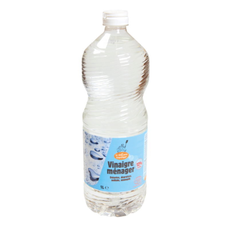 Vinaigre d'alcool Ménager 12% Bio 1L - La Droguerie Ecologique