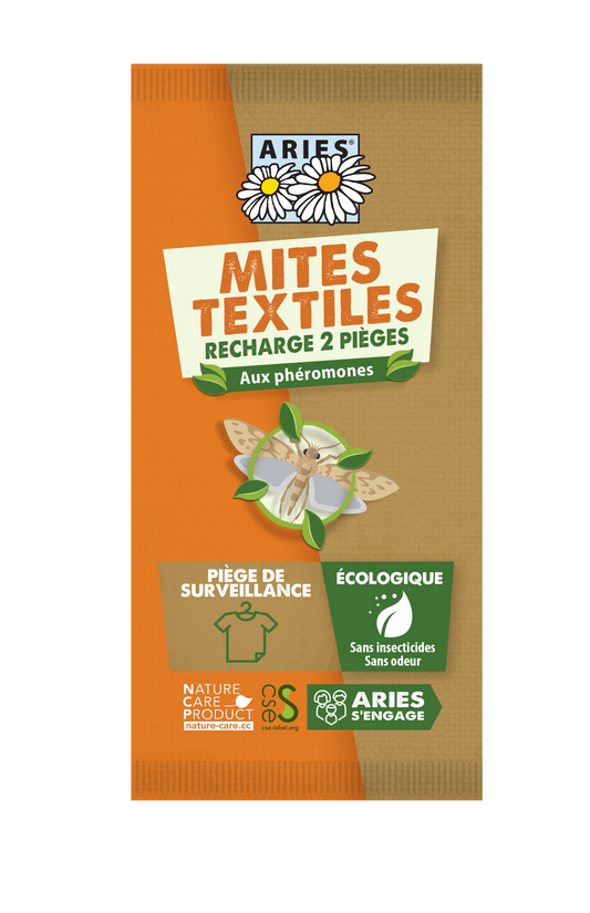 Recharges pour pièges à mites textiles - ARIES
