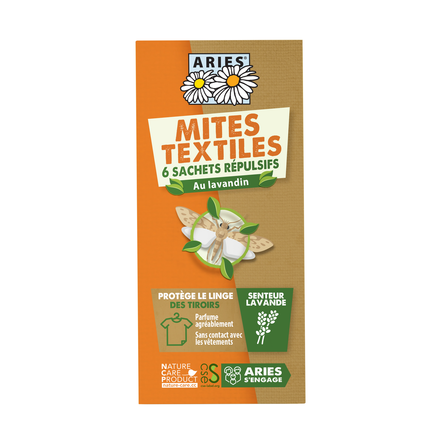 Sachets répulsifs contre les mites textiles - ARIES