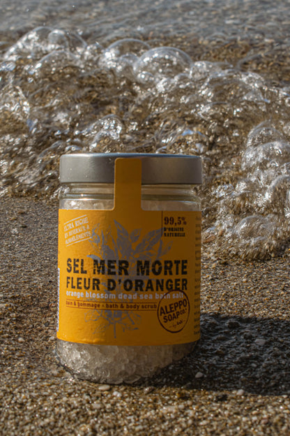 Sel de La Mer Morte à la Fleur d'Oranger - Aleppo Soap - 500Gr