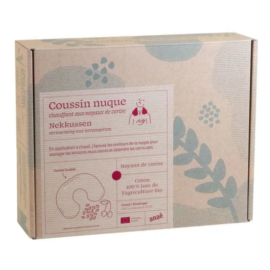 Coussin pour la nuque aux noyaux de cerises - Anaé