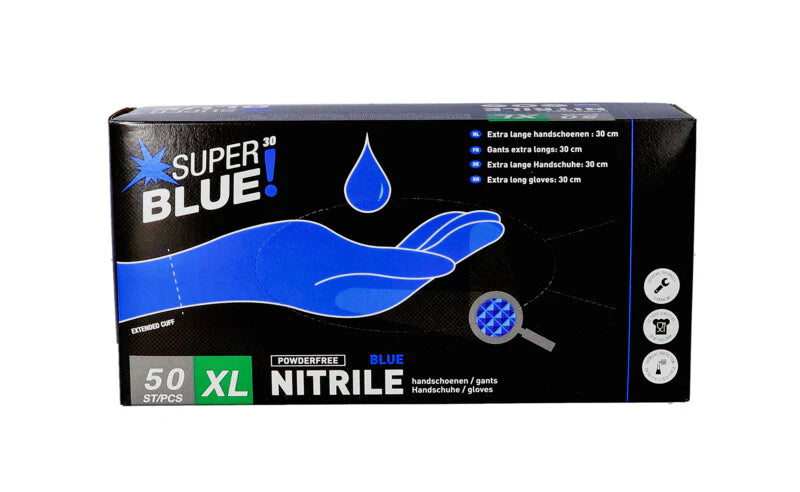 Gants à usage unique SuperBlue - Heva
