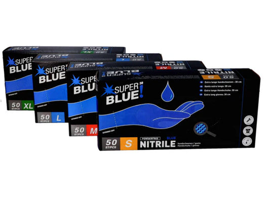 Gants à usage unique SuperBlue - Heva