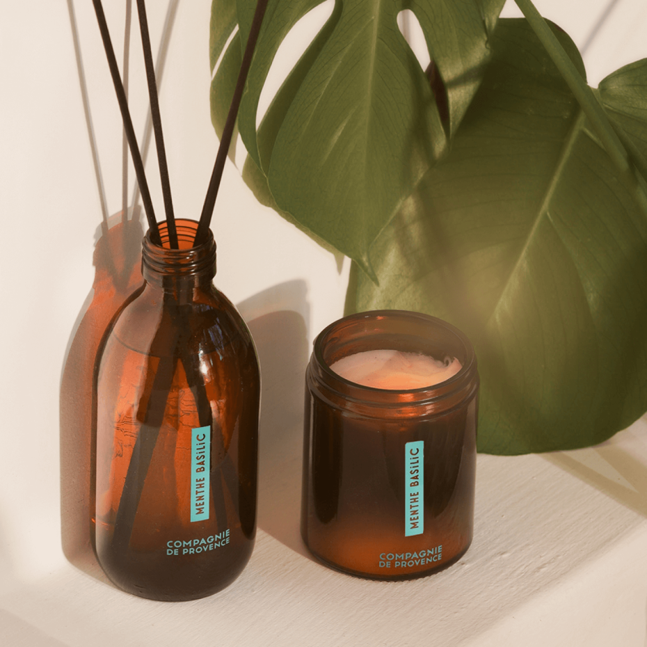 Diffuseur de parfum Energisant Menthe/Basilic - Compagnie de Provence