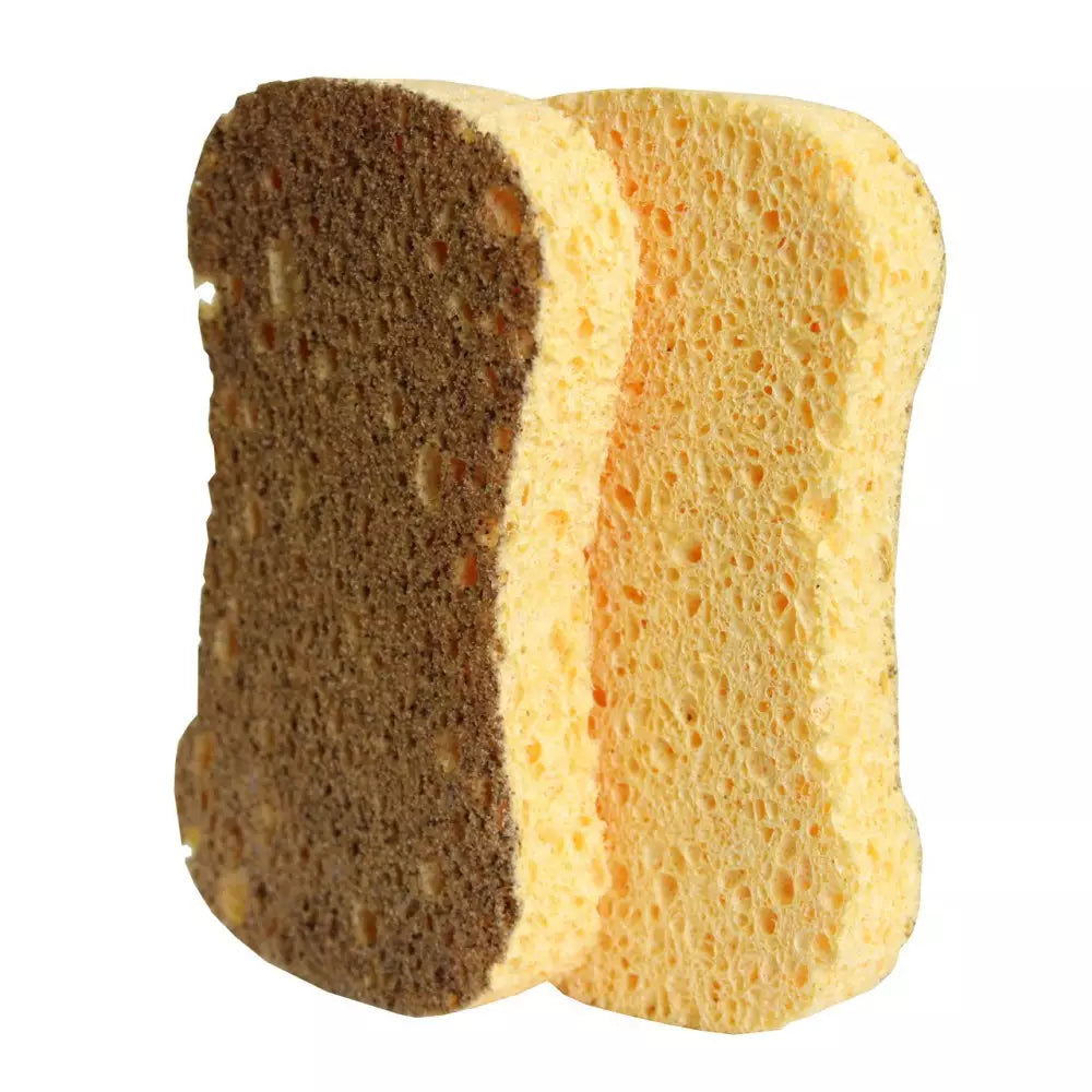 Eponges grattantes aux coques de fruits - La Droguerie Ecologique