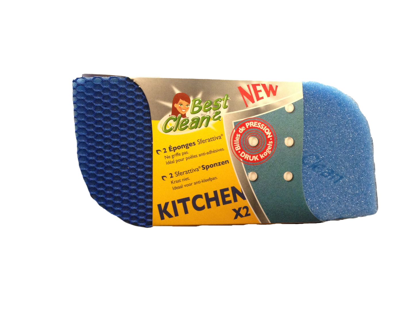 Eponges à billes de pression