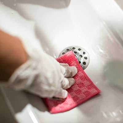 Lavette Micro Scrub Rouge - Greenspeed