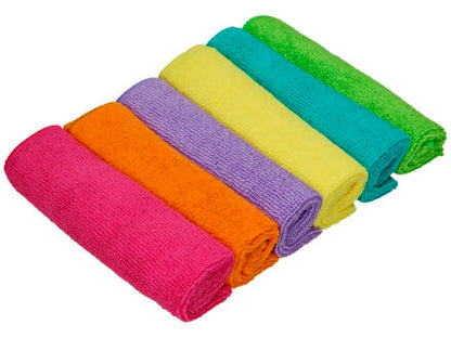 Pack de 6 Lavettes Microfibres