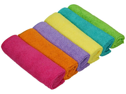 Pack de 6 Lavettes Microfibres