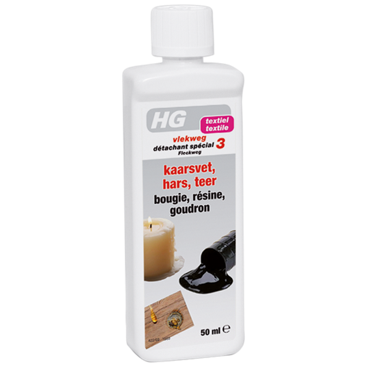 Détachant du linge N°3 : Bougie, Résine, Goudron - HG - 50ml