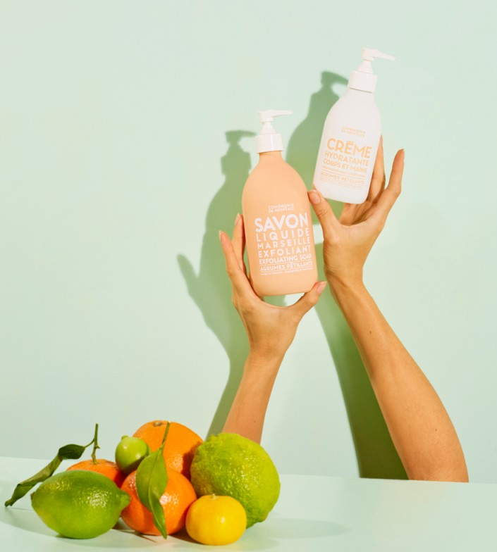 Savon Liquide de Marseille Exfoliant Agrumes Pétillants - Compagnie de Provence