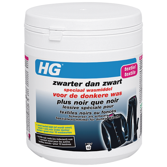 Plus noir que noir lessive spéciale pour textiles noirs ou foncés - HG - 500Gr