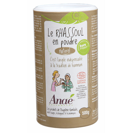 Rhassoul Naturel & Ecologique en Poudre 500Gr - Anaé