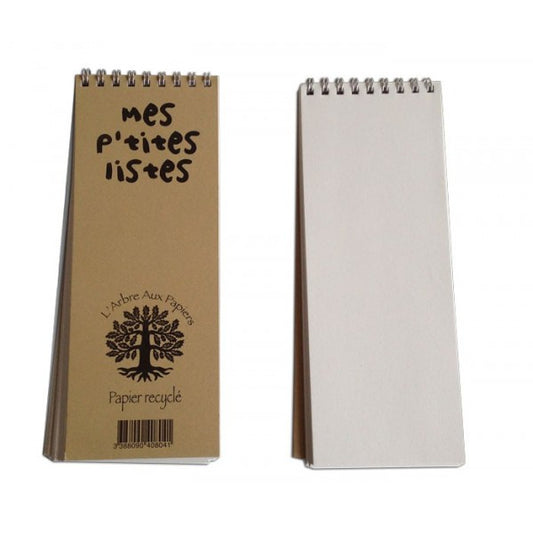 Bloc Mes P'tites Listes - L'Arbre Aux Papiers
