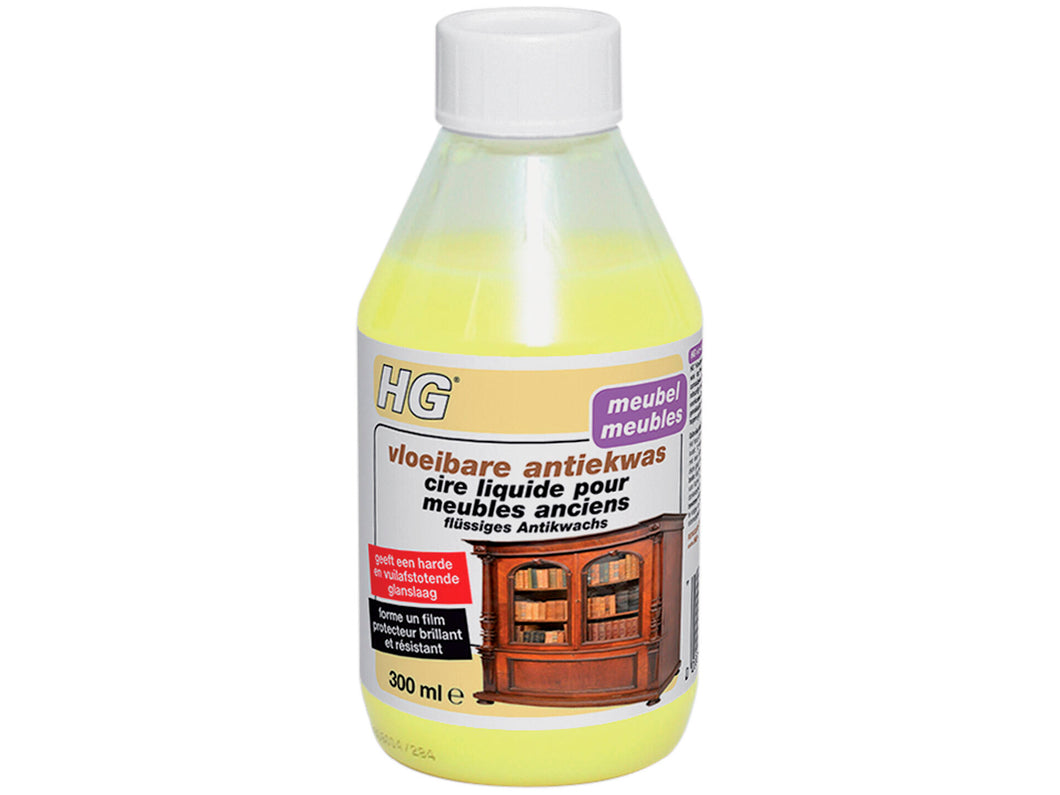 Cire liquide Jaune pour meubles anciens - HG - 300ml