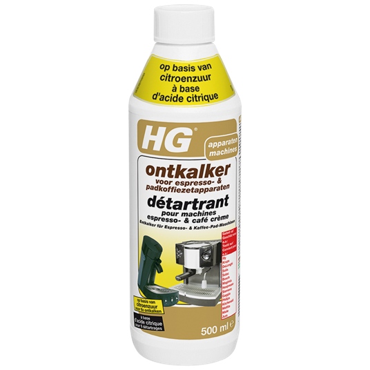 Détartrant pour machines Espresso & café à base d’acide citrique - HG - 500ml
