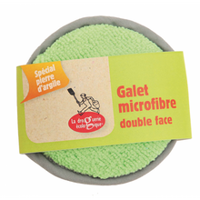 Charger l&#39;image dans la galerie, Galet éponge microfibres double face - La Droguerie Ecologique
