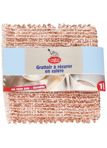 Grattoir à récurer en cuivre - Récure sans rayer ! La Droguerie Ecologique