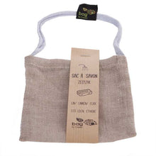 Charger l&#39;image dans la galerie, Sac à savon écologique en lin naturel Bio - Bag to Green
