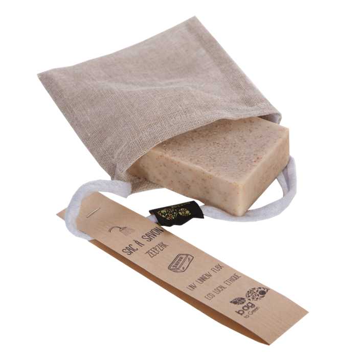 Sac à savon écologique en lin naturel Bio - Bag to Green