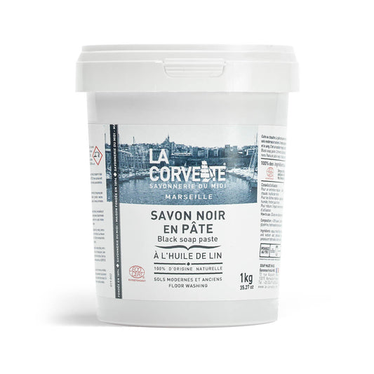 Savon Noir en Pâte à l'huile de lin - La Corvette
