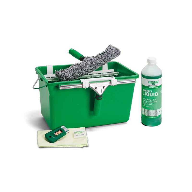 Kit nettoyage des vitres professionnel - 6 éléments - UNGER